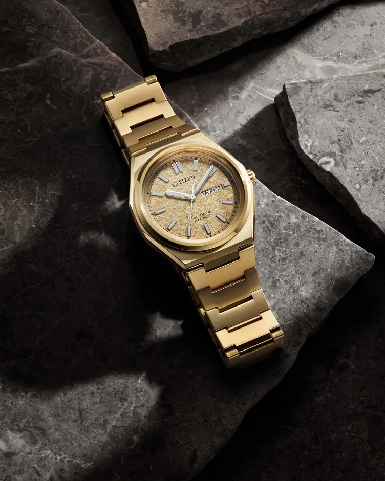 Zenshin Three-hand Yellow Dial Super Titanium with Duratect Amber Zenshin Three-hand Yellow Dial Super Titanium with Duratect Amber